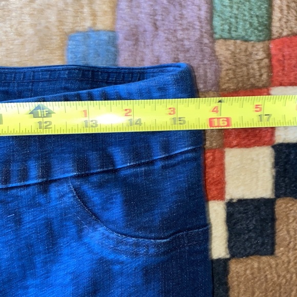 Draper’s and Damon’s Cotton & Spandex Denim Pants Suit Sparkles Beading - Picture 9 of 16